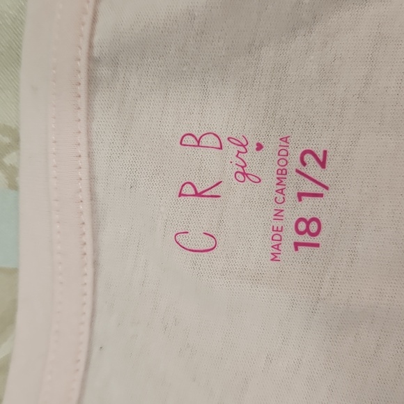 CRB Girl Pink Long Sleeve Kids Top with Ballet Shoe Design - Picture 2 of 2